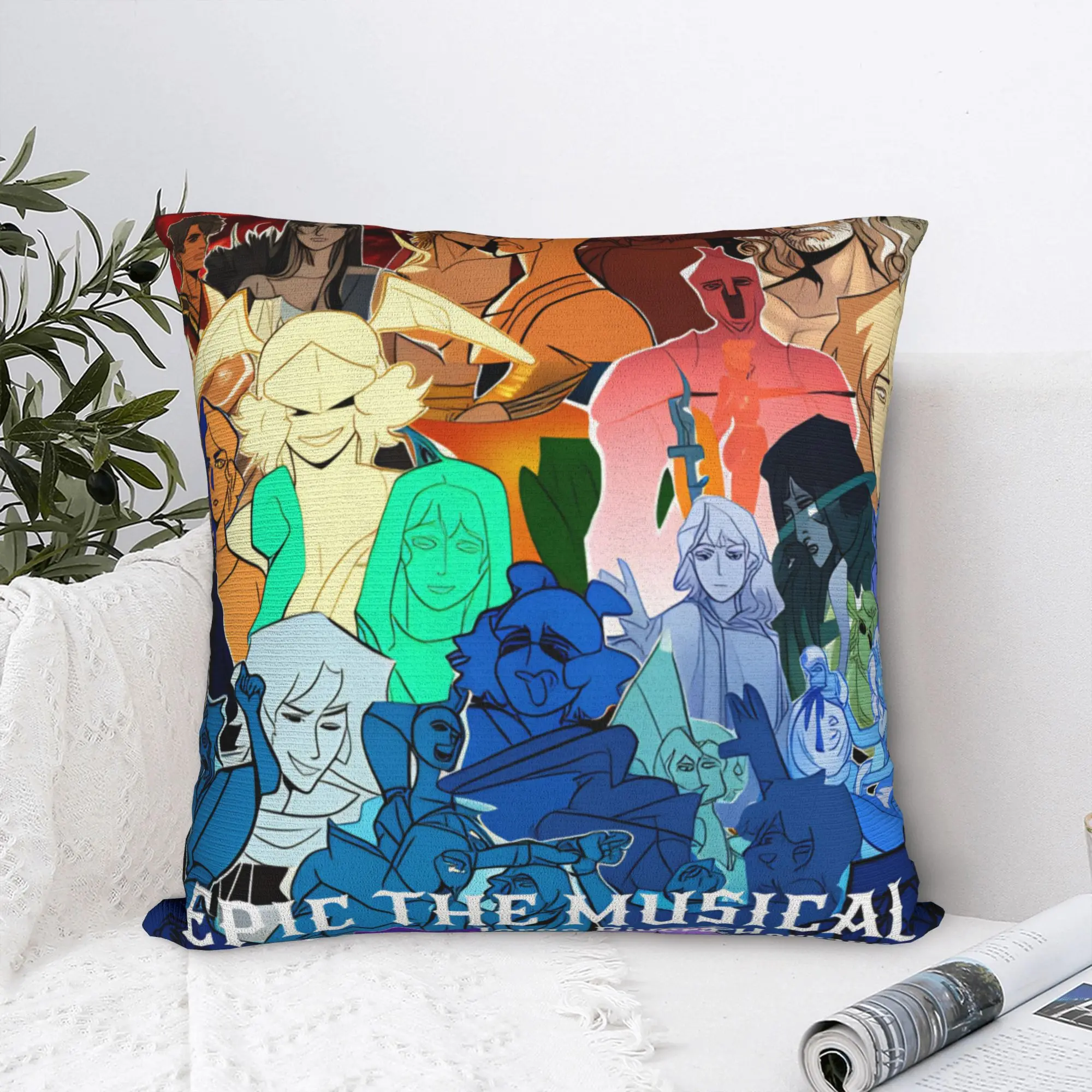 E-Epic The Musical Pillow Case Music Drama Kawaii Pillow Cover Comfy Pillowcases For Sofa Couch Bed Living Room