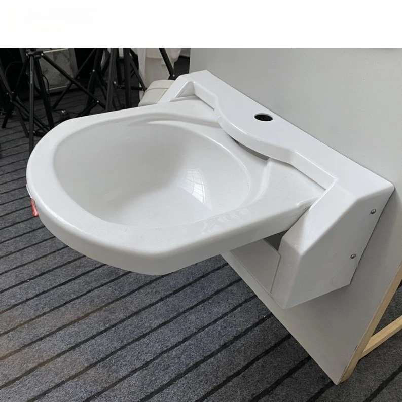 RV Family RV Apartment Smart Space Acrylic Built-in Foldable Bathroom Toilet Sink Includes Faucet