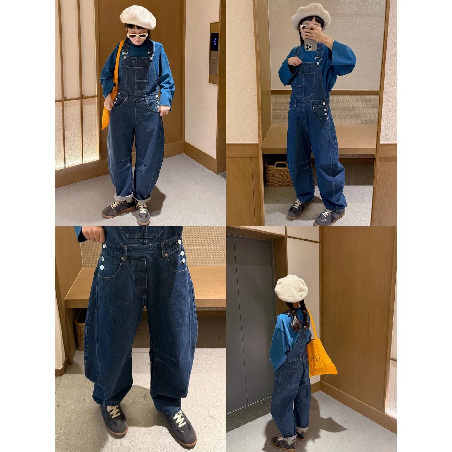 

Джинсы-бананы с высокой талией из хлопкового твила для похудения, осенне-зимние модные женские джинсы-комбинезоны в университетском стиле