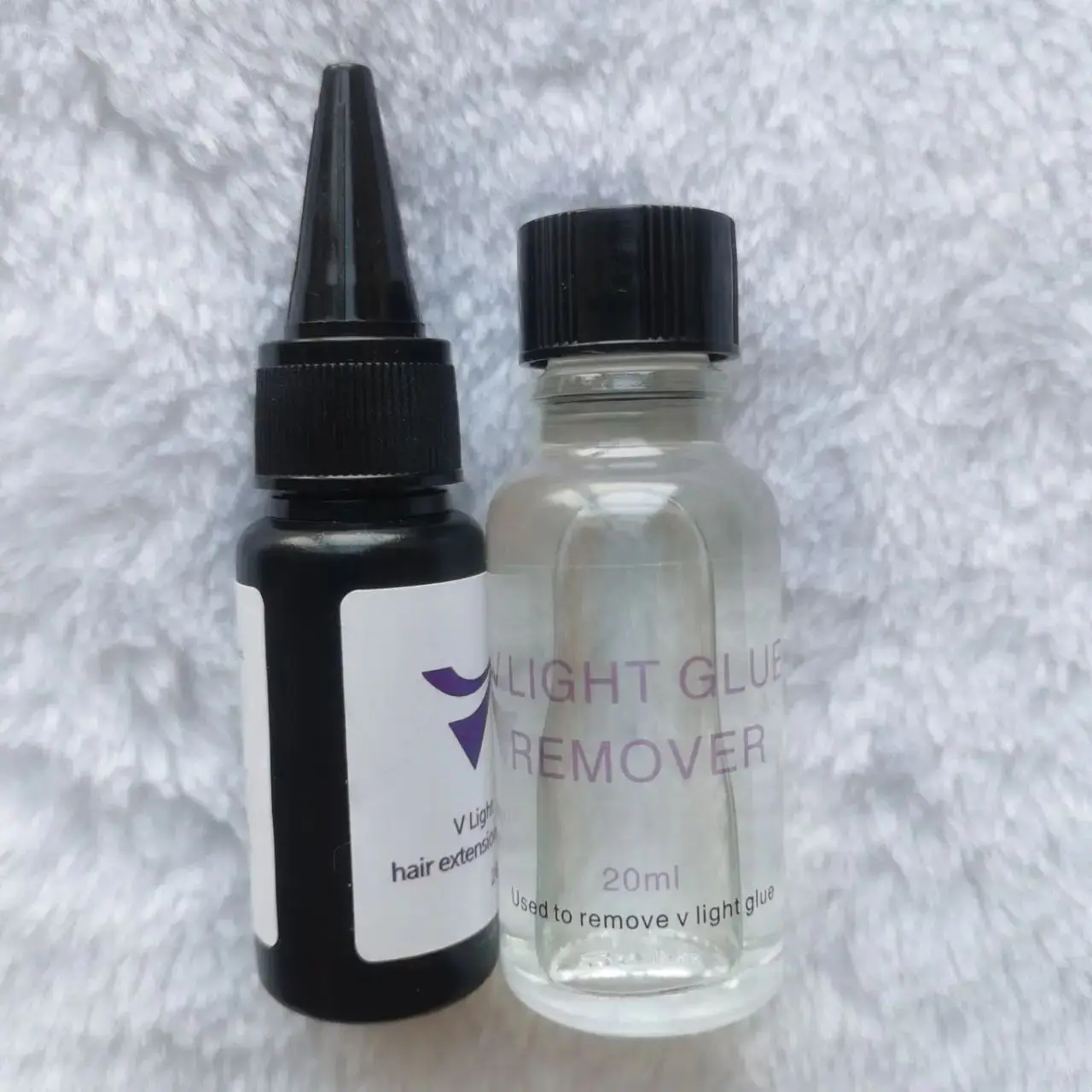 Tecnologia V-Light Colla per parrucche per estensioni dei capelli Colla per estensioni dei capelli V-Light Dispositivo di rimozione delle estensioni adesive 20 g per l'installazione di parrucche