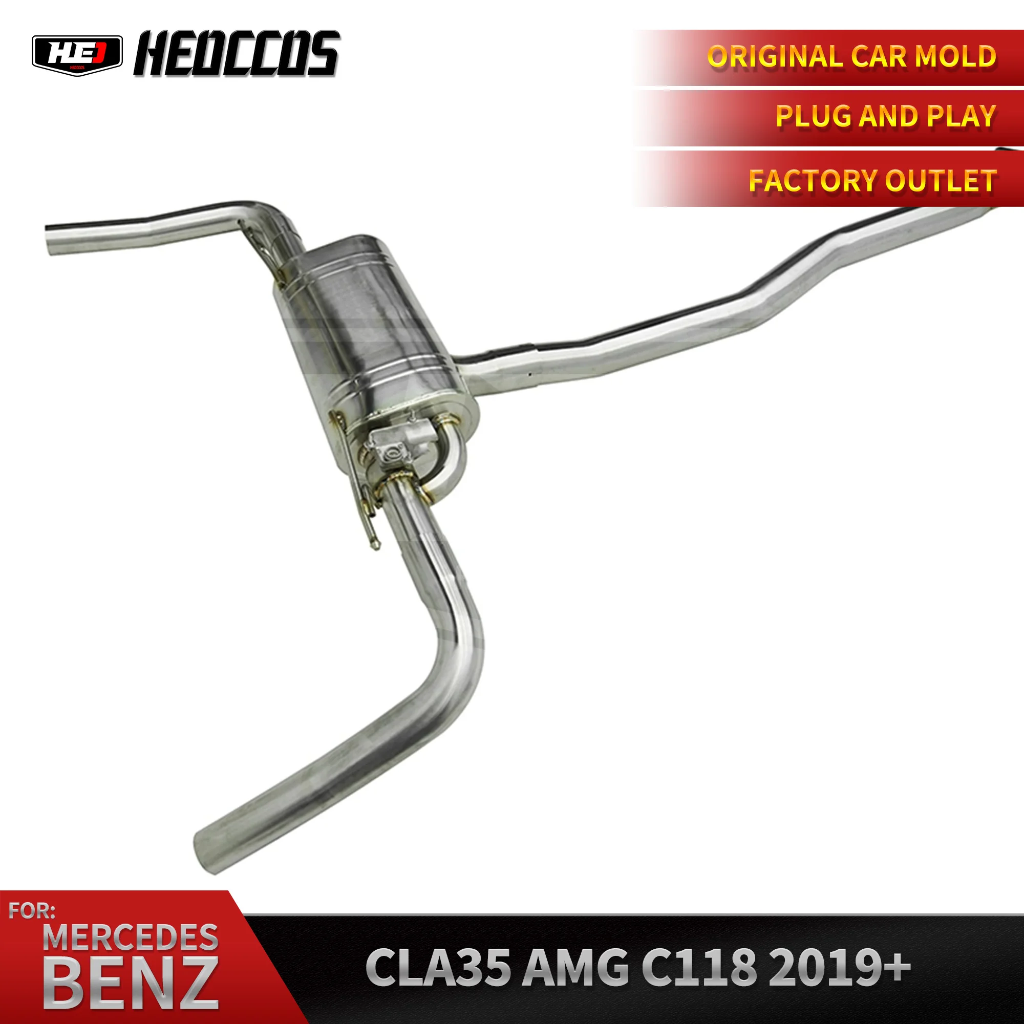 

HEO Performance valved exhaust catback system for Mercedes Benz A35 W177 CLA35 C118 AMG exhaust