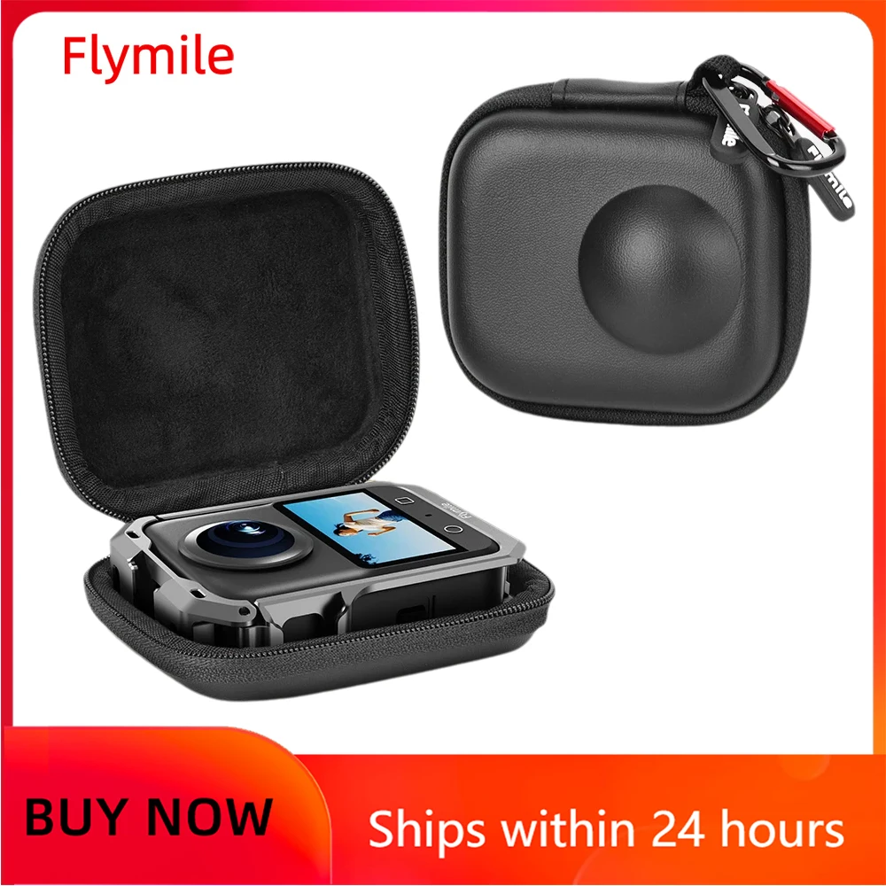 Flymile Metallkäfig-Tragetasche, Aufbewahrungstasche für DJI OSMO 360, Zubehör, Kamerarahmen, Mini-Tasche, harte PU-Schale, tragbare Handtasche