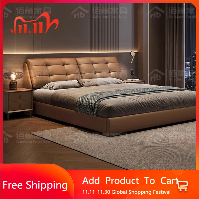 

Design Double Bed Bedroom Frame Baby Luxury Modern Children Multifunctional Girls Massage Bed Sleeping Beliche Home Furniture