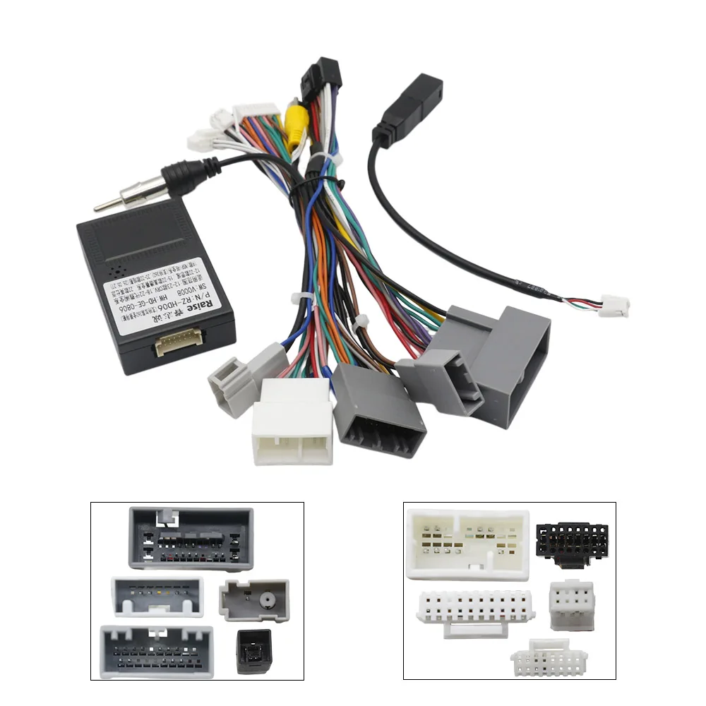 HD-RZ-06 Canbus Car Radio Wiring Harness Adapter Plug Cable For Honda Civic CRV 2012-2015 Android Stereo Universal Connector