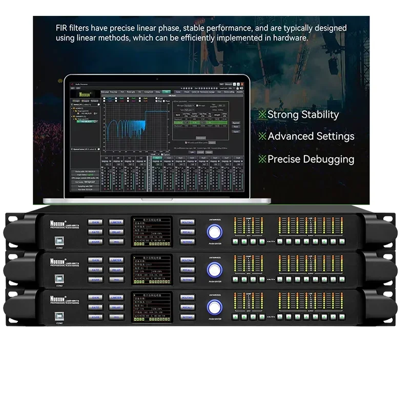 

LM848RTS loudspeaker fir filters/all pass filters 4 input 8 output professional digital dsp audio processor