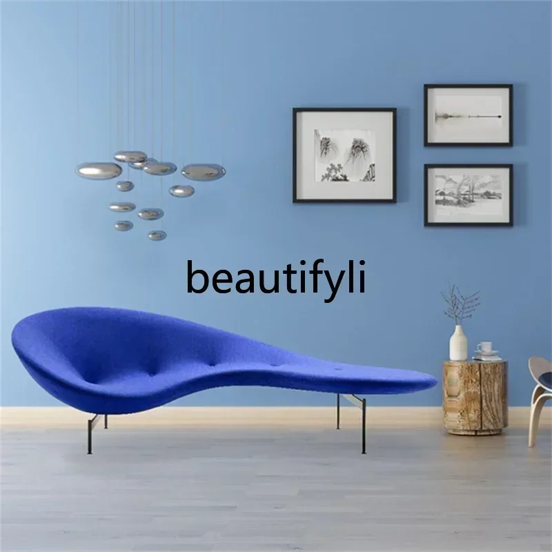 Art leisure sofa chair furniture creative curved edamame European sofa special-shaped personality recliner