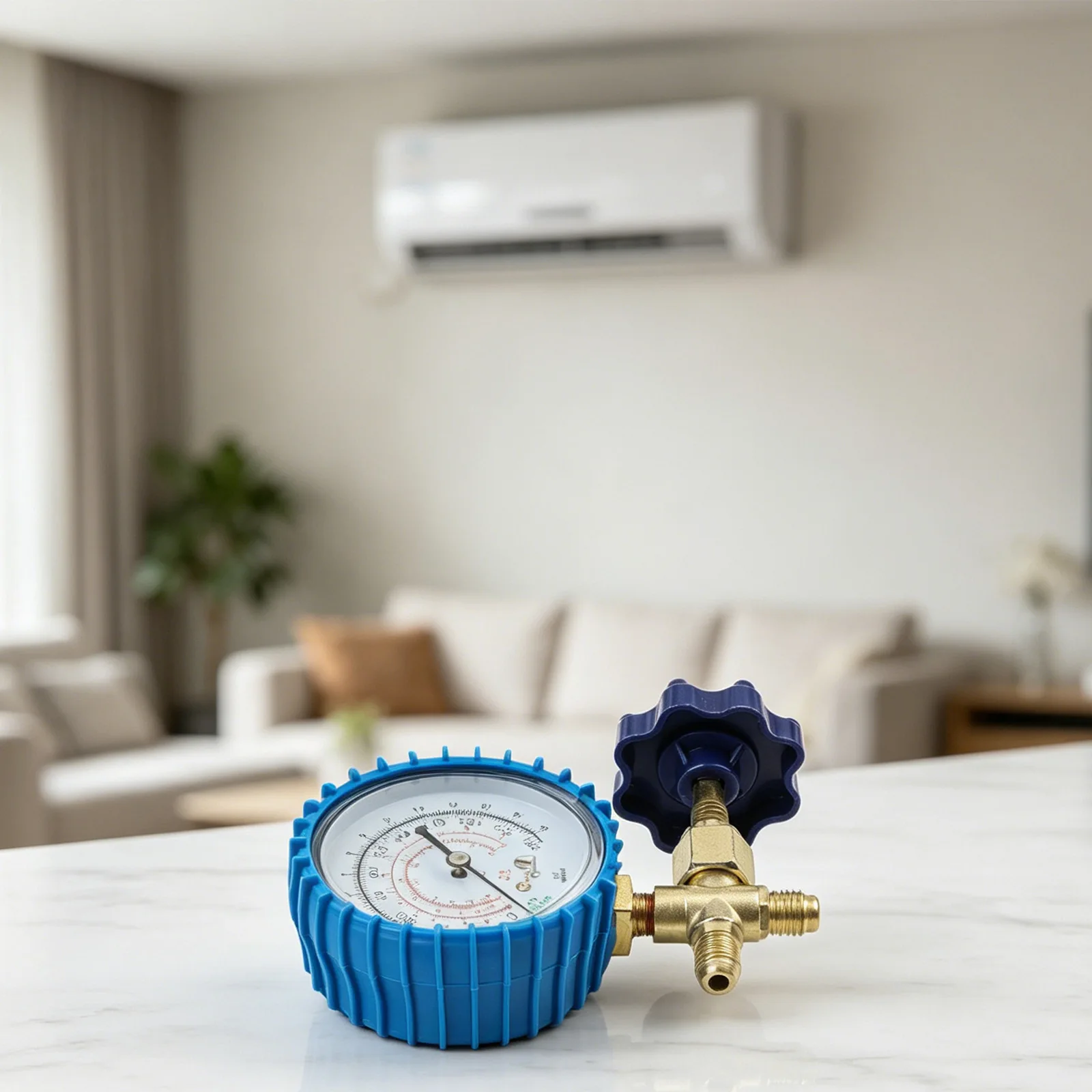 Accurate Pressure Measurement Device Air Conditioning Tool 12.6*7.8cm Low Pressure Gauge Long-Lasting Reliability
