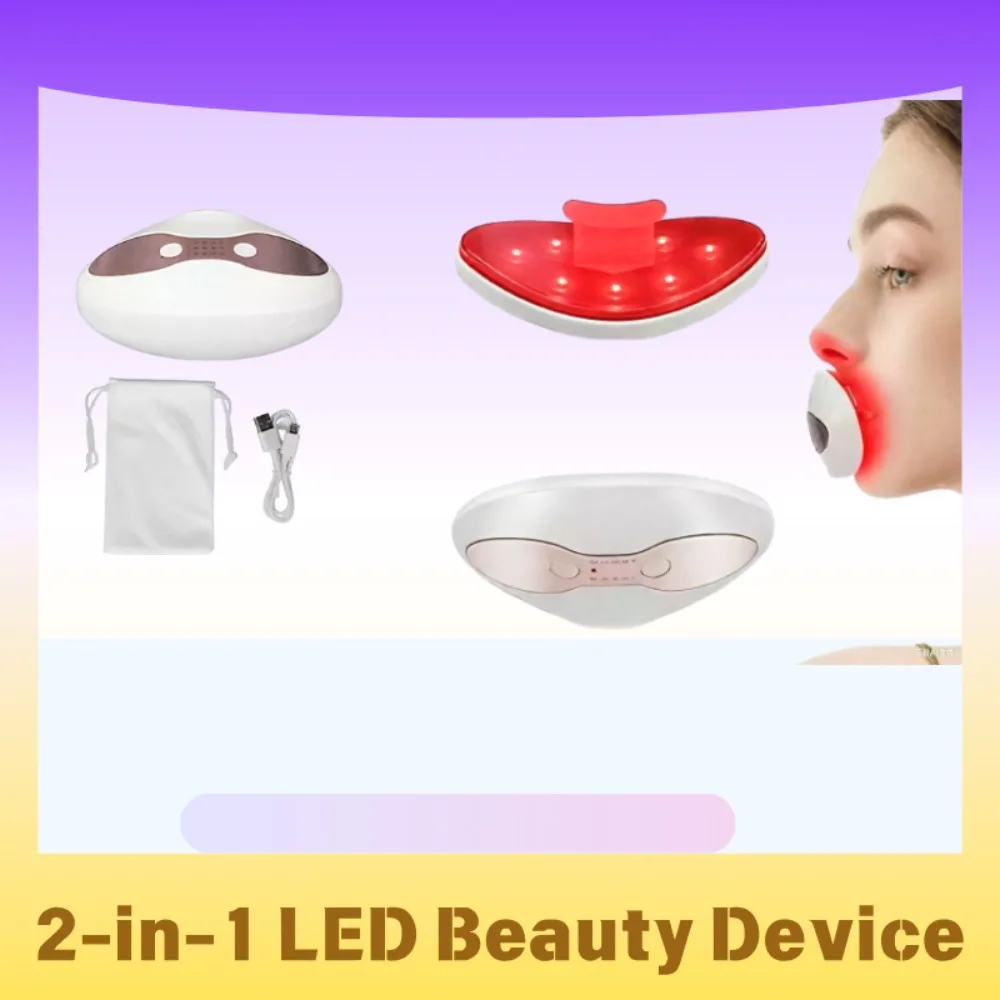 

Портативное устройство для увеличения объема губ и ухода за глазами красного света — светодиодная терапия с подогревом для борьбы с старением и увлажнения (2 в 1)