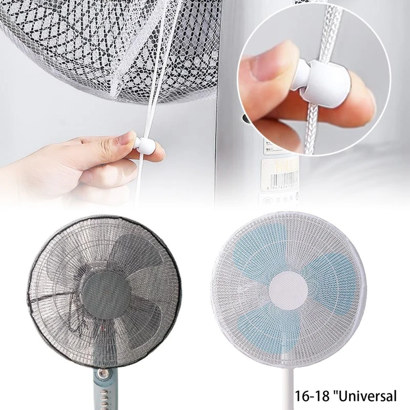 Mesh Fan Cover With Drawstring Fan Dust Cover Safety For Bab