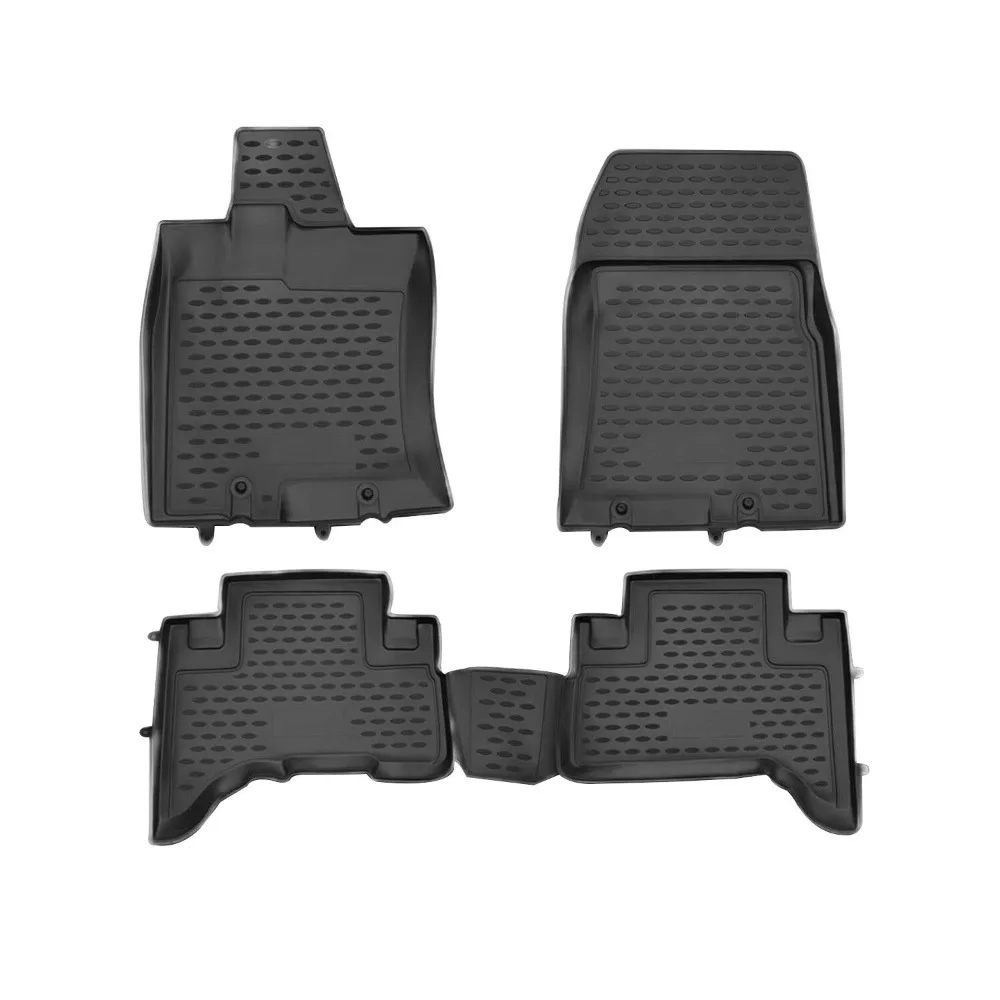 Floor Mats Liner for Toyota FJ Cruiser 2007-2014 Black TPE All-Weather 4Pcs United States