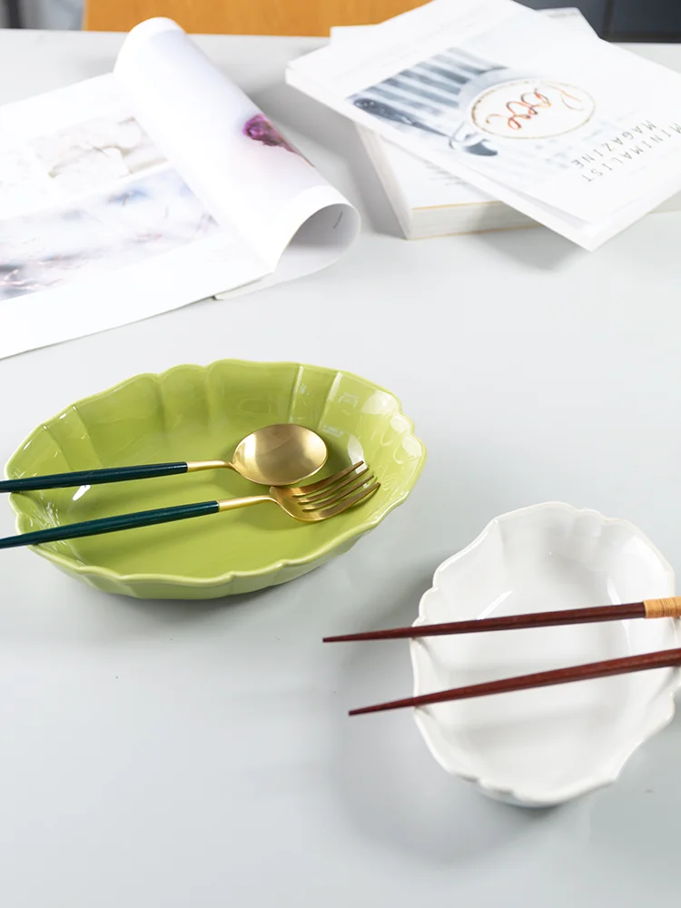 

Japanese Sle Cerc Baking Tray Fruit Di Microwave Oven Se Air Fryer Fried Rice Tray round ape Diware Utensils