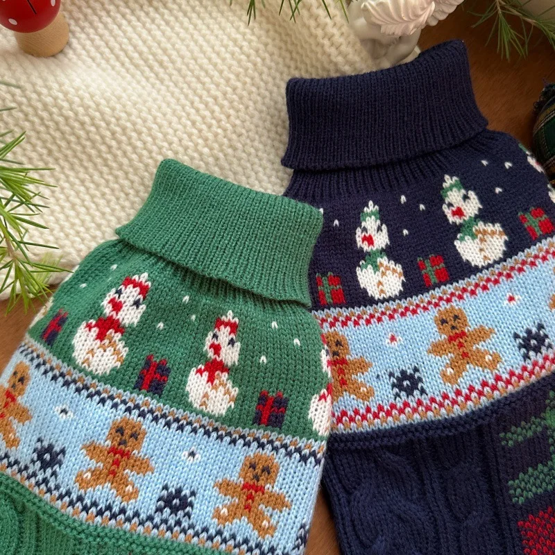 Christmas Snowman Dog Sweater 6