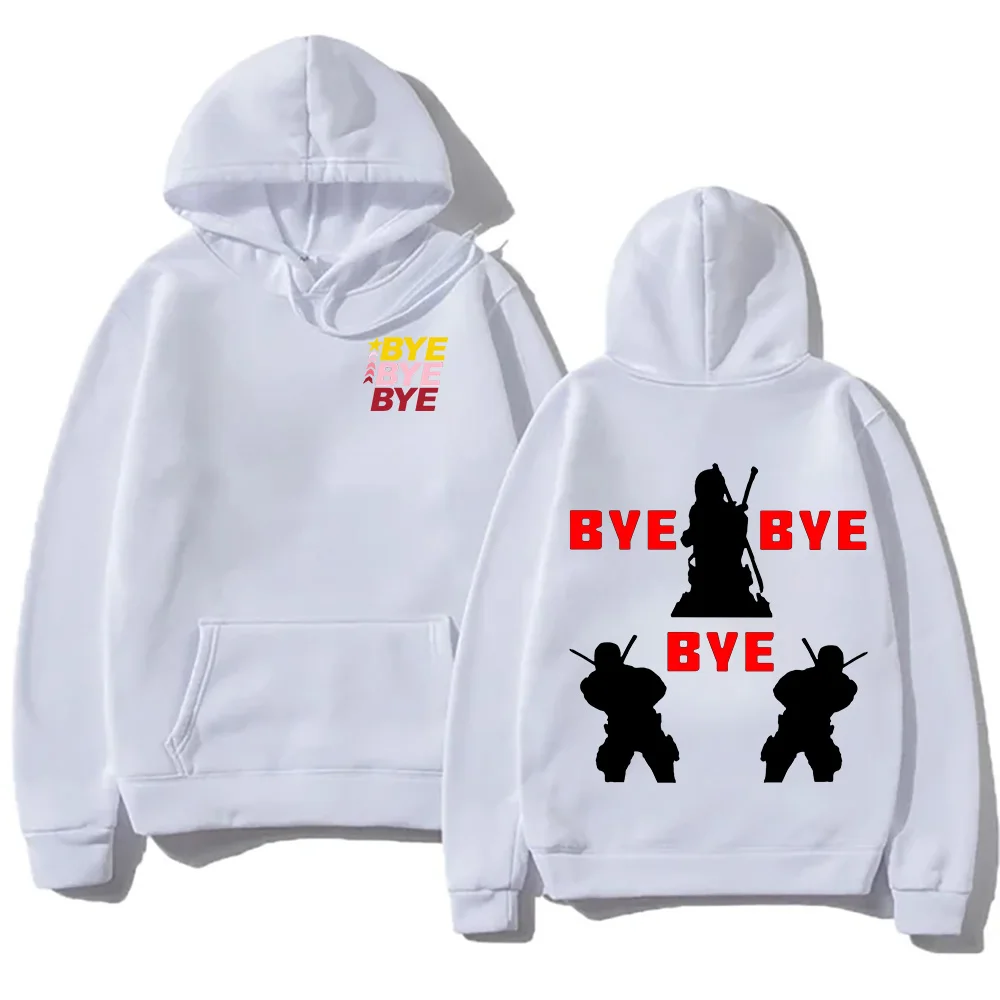 

Retro Unisex Hoodie Baby Bye Bye Bye Funny Sweatshirts 2024 New Trend Clothes High Street Casual Cartoon Print Hoody Chic Hooded