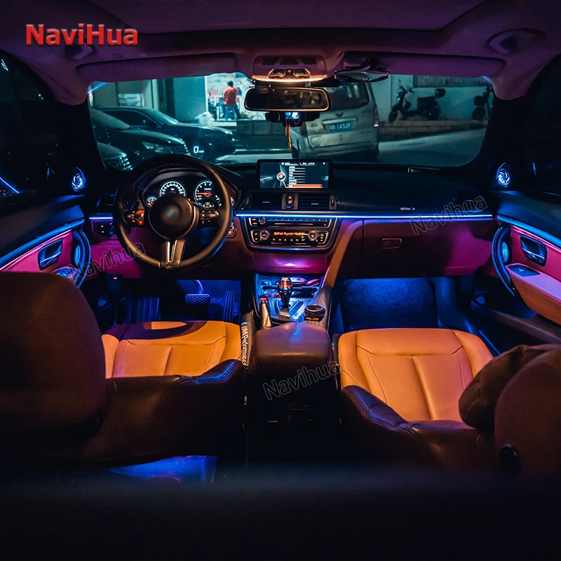 

Navihua Car Interior Light Music Control With Remote Control Symphony Ambient Lighting Car Interior For BMW 1 Series 2017-2022