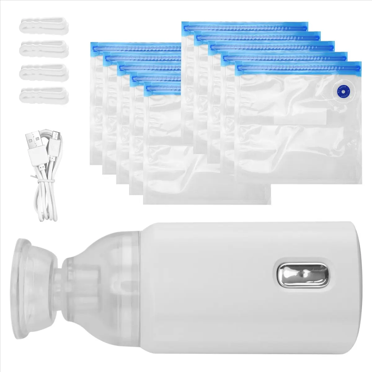 (B63C) 1Set Filament Storage Vacuum Bag Sealed Bags Electric Charge Pump for 3D Printer Filament Dryer(with Bag)