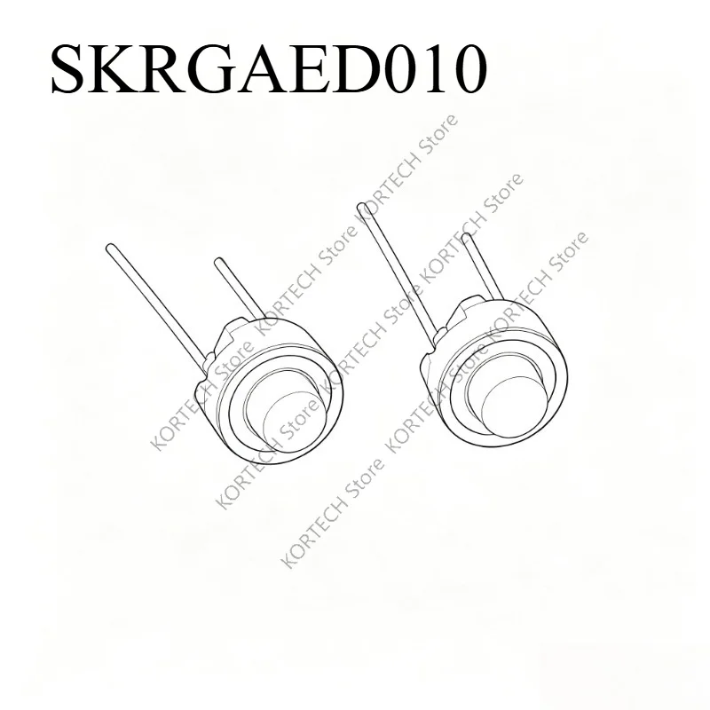 10PCS 50PCS 100PCS/Lot Original and brand new  SKRGAED010 Tact Switch 6*6*5  White Touch Switch 6X6X5mm DIP