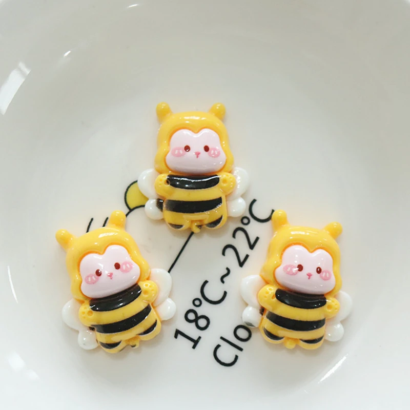 10 pièces nouveaux animaux de bande dessinée, lapins, ours et chatons résine Cabochon Scrapbooking bijoux à bricoler soi-même épingle à cheveux artisanat décoration