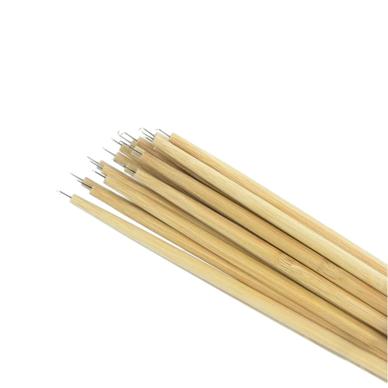 مقبض خشبي شعر مستعار إبر تهوية أداة ربط الشعر للشعر المستعار الدانتيل خلق اللحية الكاذبة مناسبة للبشرة والدانتيل #5