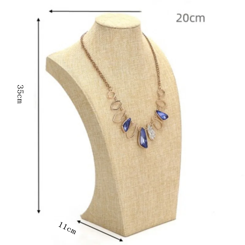 NONE Porträt Halskette Display Anhänger Organizer Schmuck Display Ständer Schmuck Mannequin Büste Halskette Anhänger Fenster Display 10