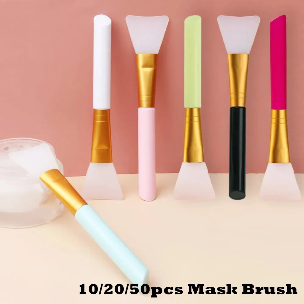 

10/20/50pcs Professional Silicone Mask Brush for Multifunctional DIY Facial Mask Mud Application Women Beauty Makeup Tools Brush