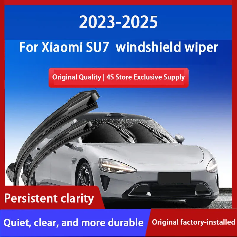 

For Xiaomi SU7 Original Factory Rubber Strip Wiper Blade For 2023-2025 Car Models Special Accessory For Silent Wiper Blades