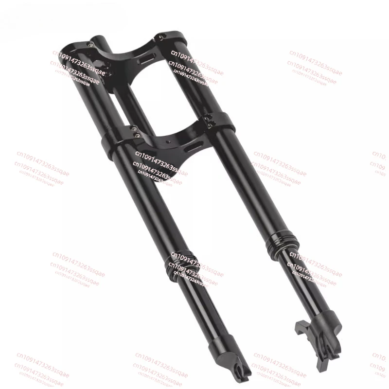 

Electric bicycle double shoulder inverted fork spring shock-absorbing front fork 4.0 wide tire snowmobile fat fork