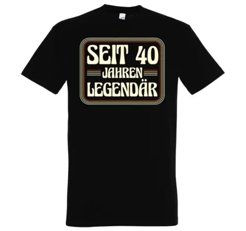 Youth Designz Herren T-Shirt SEIT 40 JAHREN LEGENDÄR Cool Angesagt Spruch Lustig