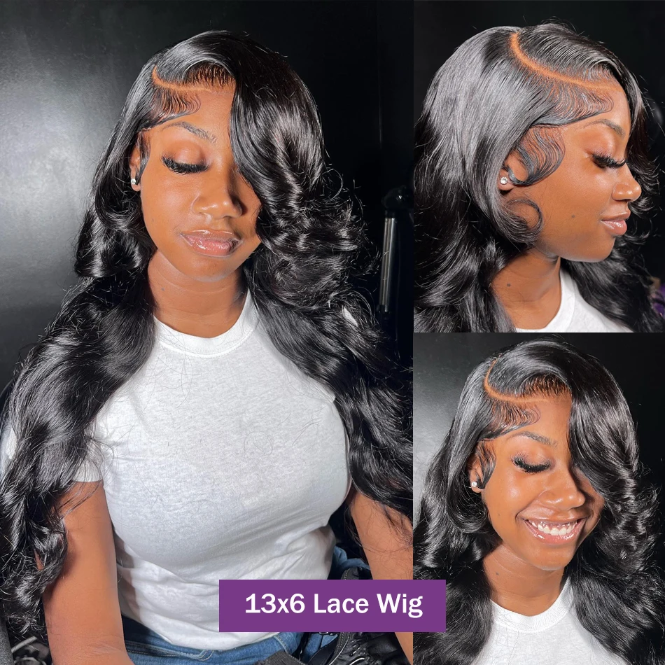 Wig rambut manusia depan renda gelombang tubuh 30 inci Wig Frontal Remy 13x4 13x6 transparan Hd renda untuk wanita