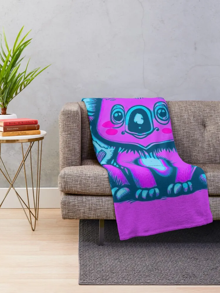 Drawing of a Blue Koala Bear by dePace' Throw Blanket Extra Large Throw valentine gift ideas Loose Blankets