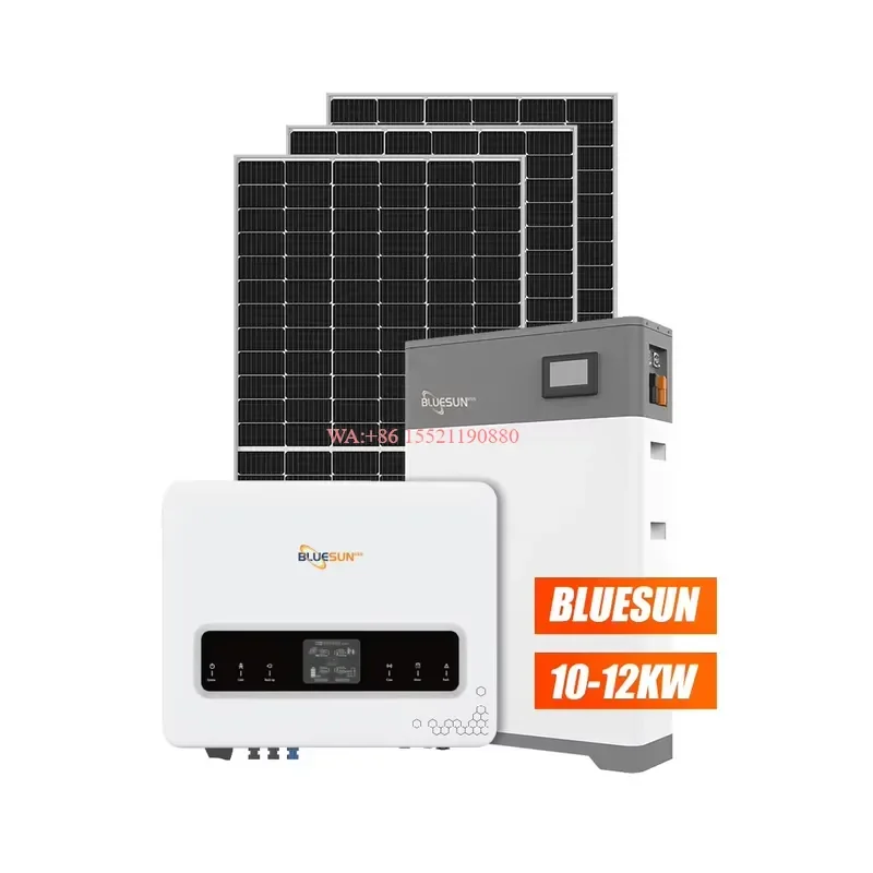 wmwmnu for Bluesun Solar Energy System Complete 5kw 10kw Industrial Pv Home Solar Power Energy Systems Price List With