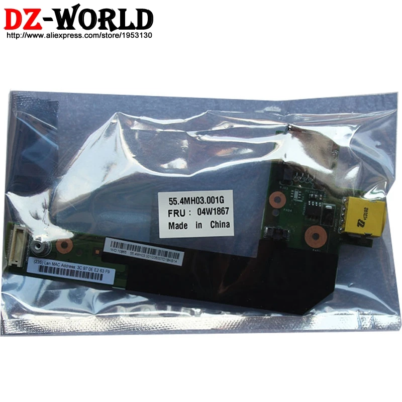 Placa de alimentación de DC-IN y puerto de red de tarjeta LAN, suministro de carga Sub para portátil Lenovo Thinkpad E420, E425, E520, E525, 04W1867