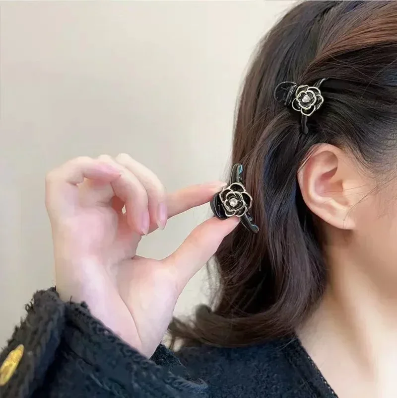 Precioso clásico Simple estilo retro pequeña flor Vintage pinzas en forma de garra para el cabello para mujeres niñas Retro para accesorios para el cabello