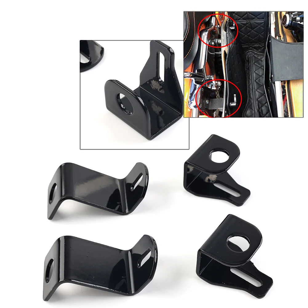 Блестящий черный мотоциклетный семейный монтажный комплект для Harley Davidson Touring Street Electra Road Glide 1999-2007