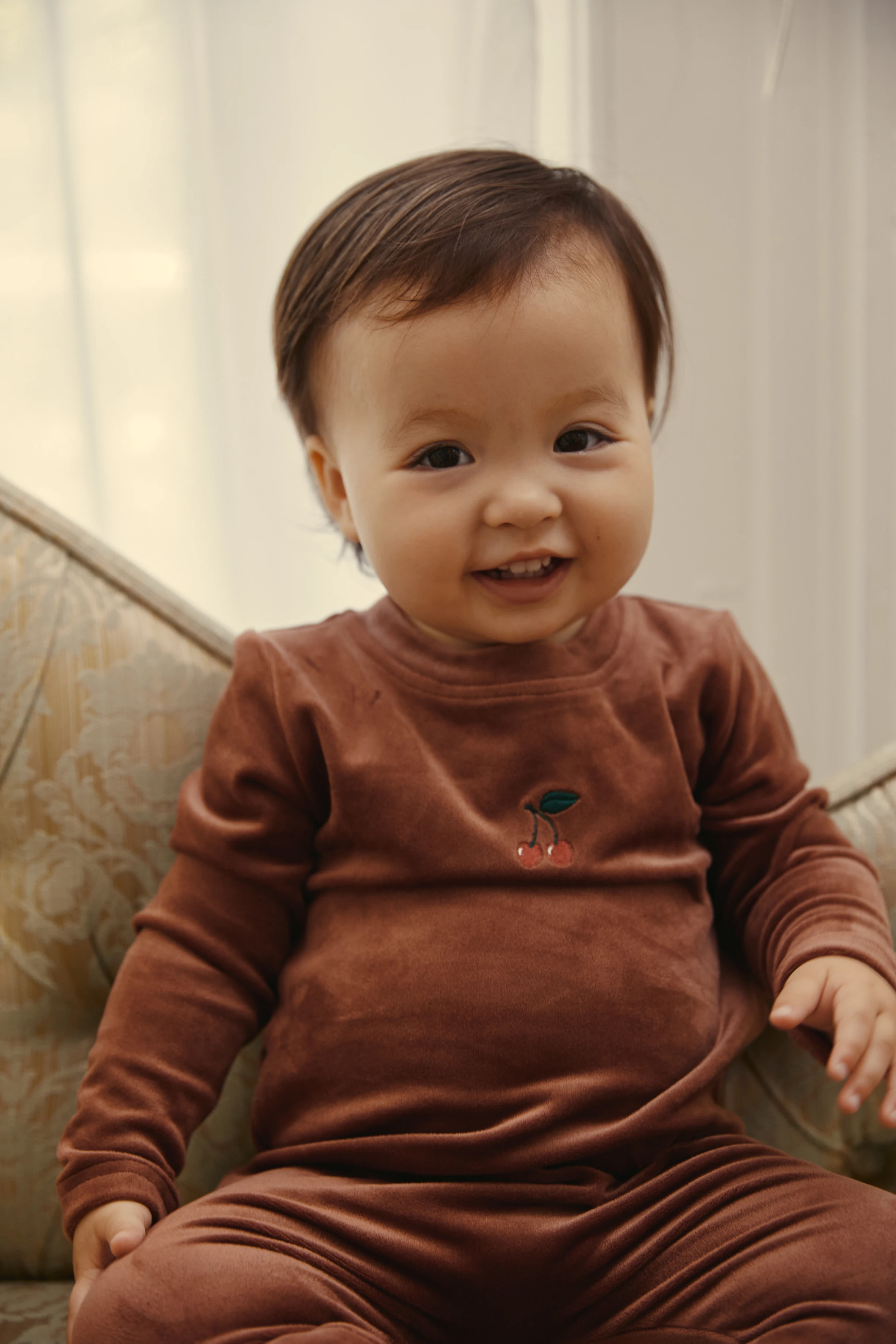 2026 AW Samtkleid für Babymädchen, Set für Jungen, Baby-Strampler – Detail 13