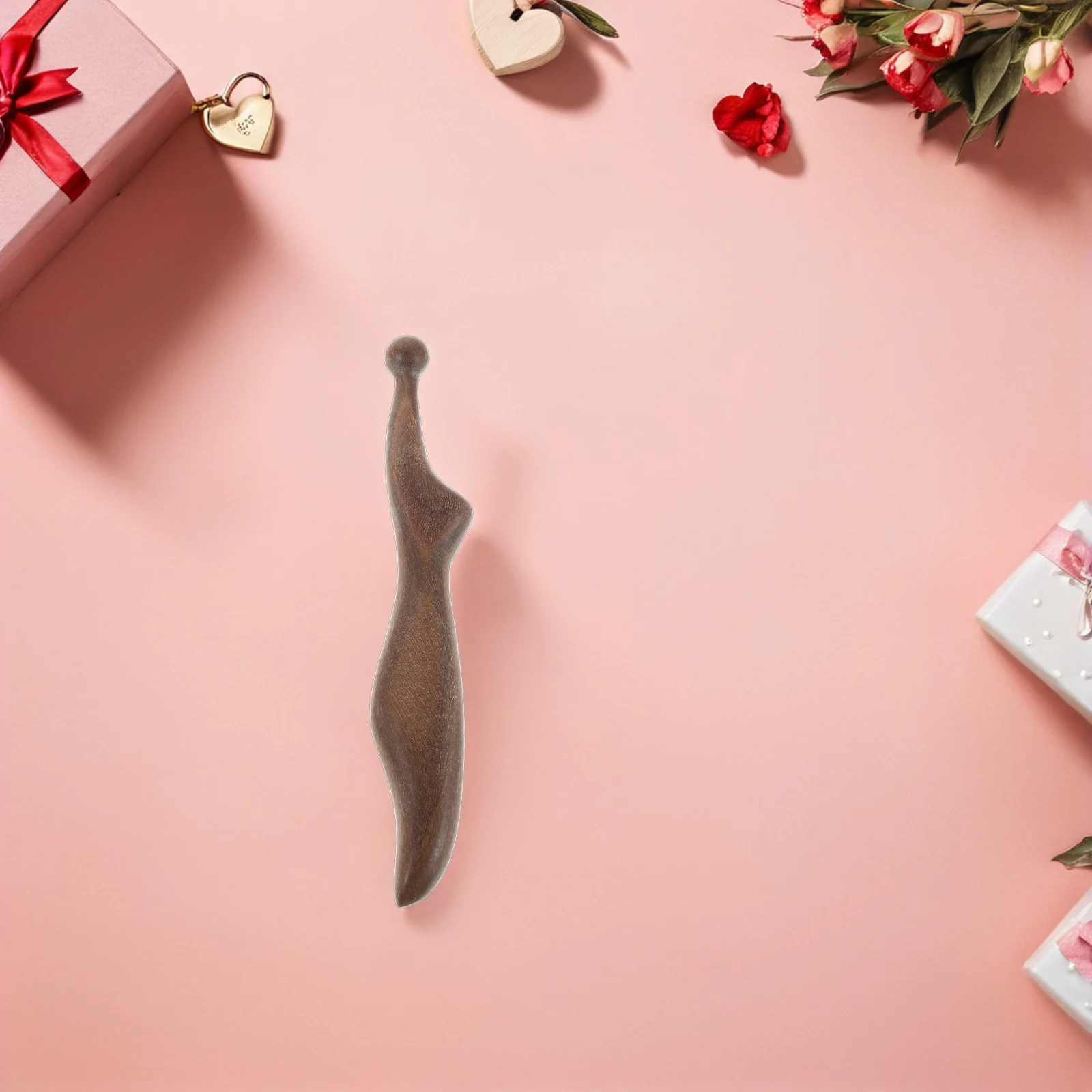 مقبض خشبي منحني تدليك نقطة الوخز عصا اليدوية الخشب الطبيعي الجسم الاسترخاء لتخفيف الآلام أداة العلاج نقطة الضغط