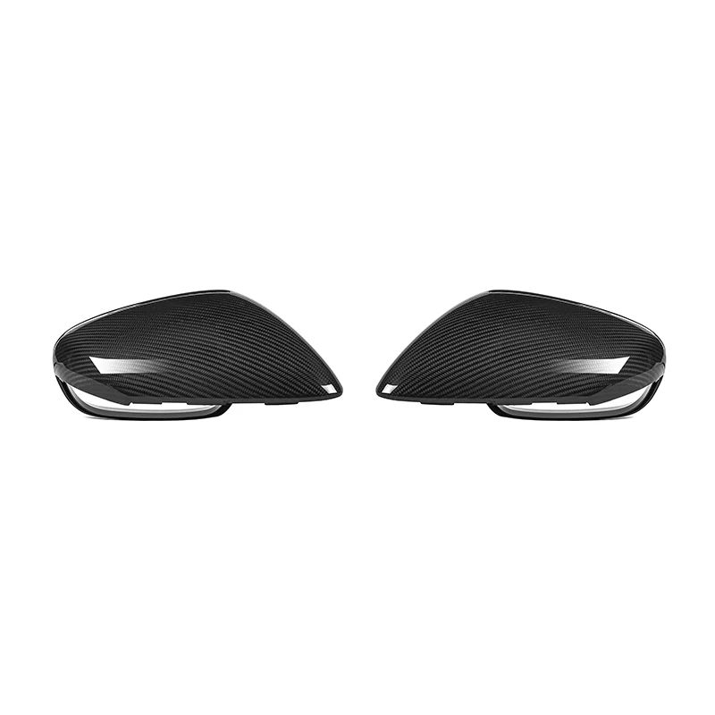 Dry Carbon Fiber Car Side Mirror Cover Replacement RearView Mirror Caps For Porsche 911 Taycan Series 992 9J1 2019-IN LHD Model