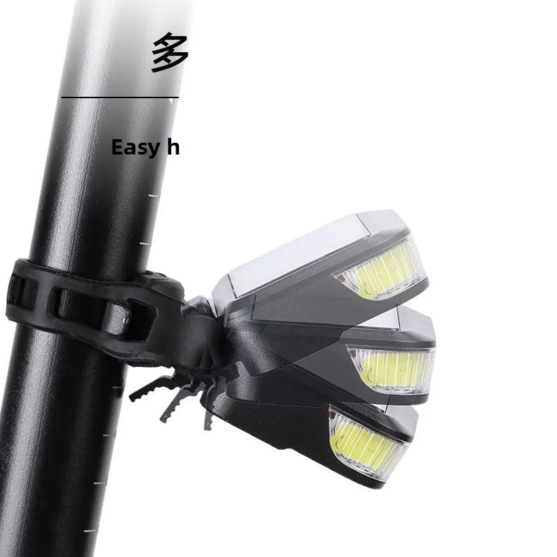 Multifunctional Super Bright Mini Bike Front Light - USB Rechargeable Backpack Buckle Flashlight