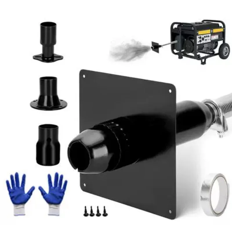 Heat Insulated Wall Mount Bracket Generator Exhaust Muffler Extension Kit Safe Waste Gas Ventilation Parts