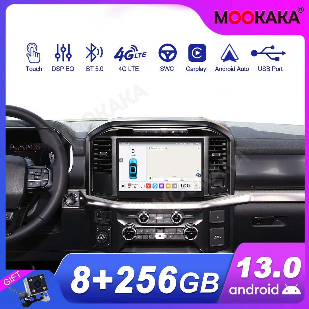 

13.3 Inch Car Radio For Ford F150 2022-2024 Android GPS Navigation Multimedia Video Player Stereo Receiver Head Unit