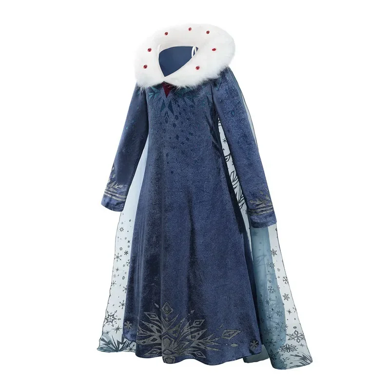 Prinses Elsa Kostuums Meisjes Carnaval Halloween Feest Cosplay Jurken Kids Fancy Snow Queen Sneeuwvlok Verjaardag Vestidos Gewaad