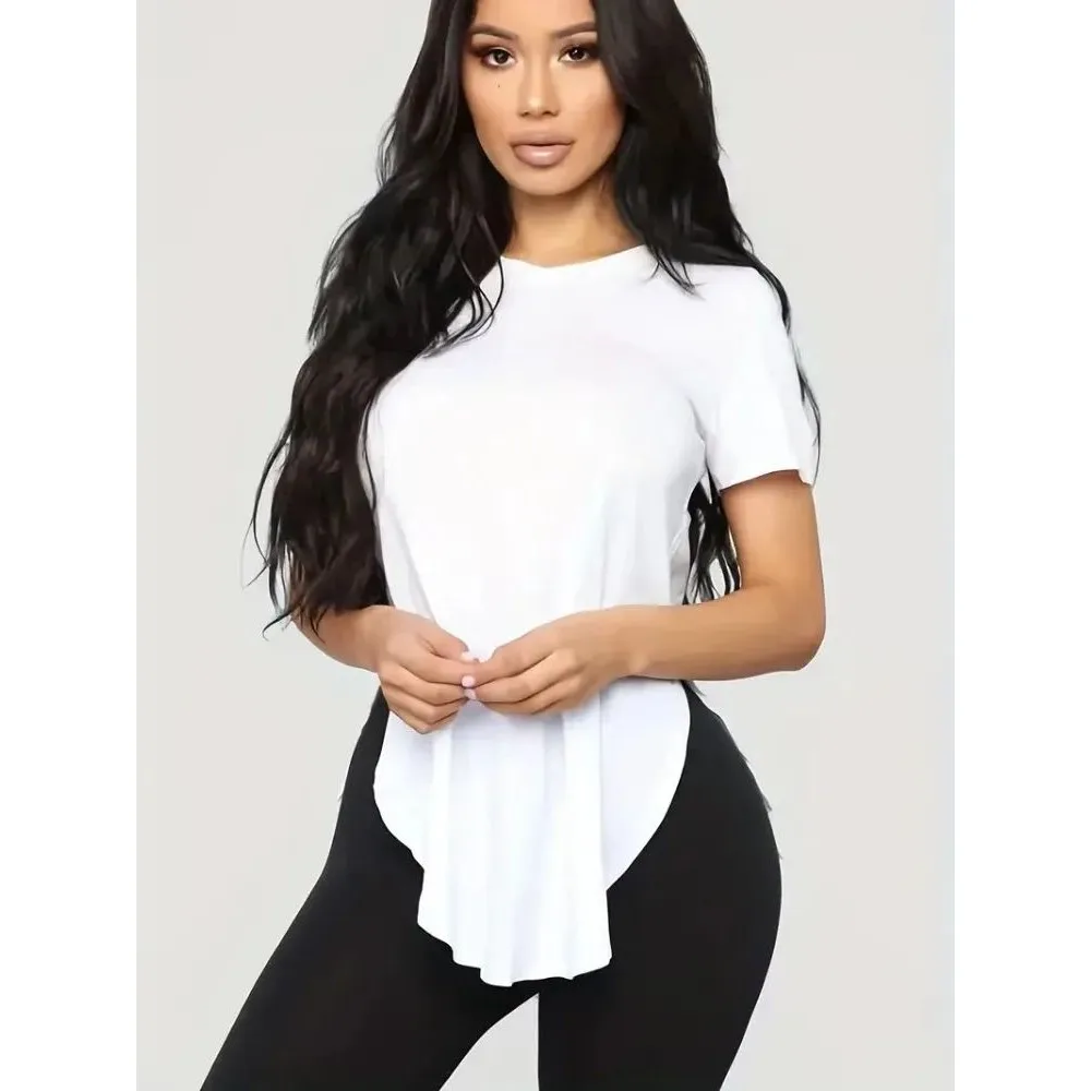

plus Size Casual Women Short Sleeve Tshirt Animal Print Y2K Style Girl's Fashion Big Size Outerwear Pear Shape Fit