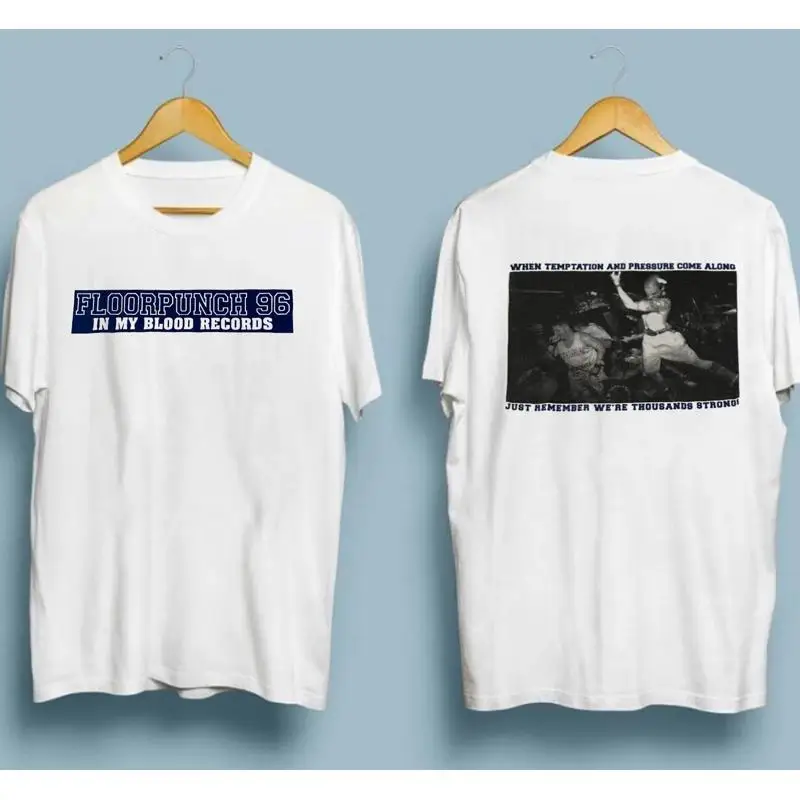 Floorpunch Band In My Blood Records Double Size White All T Shirt