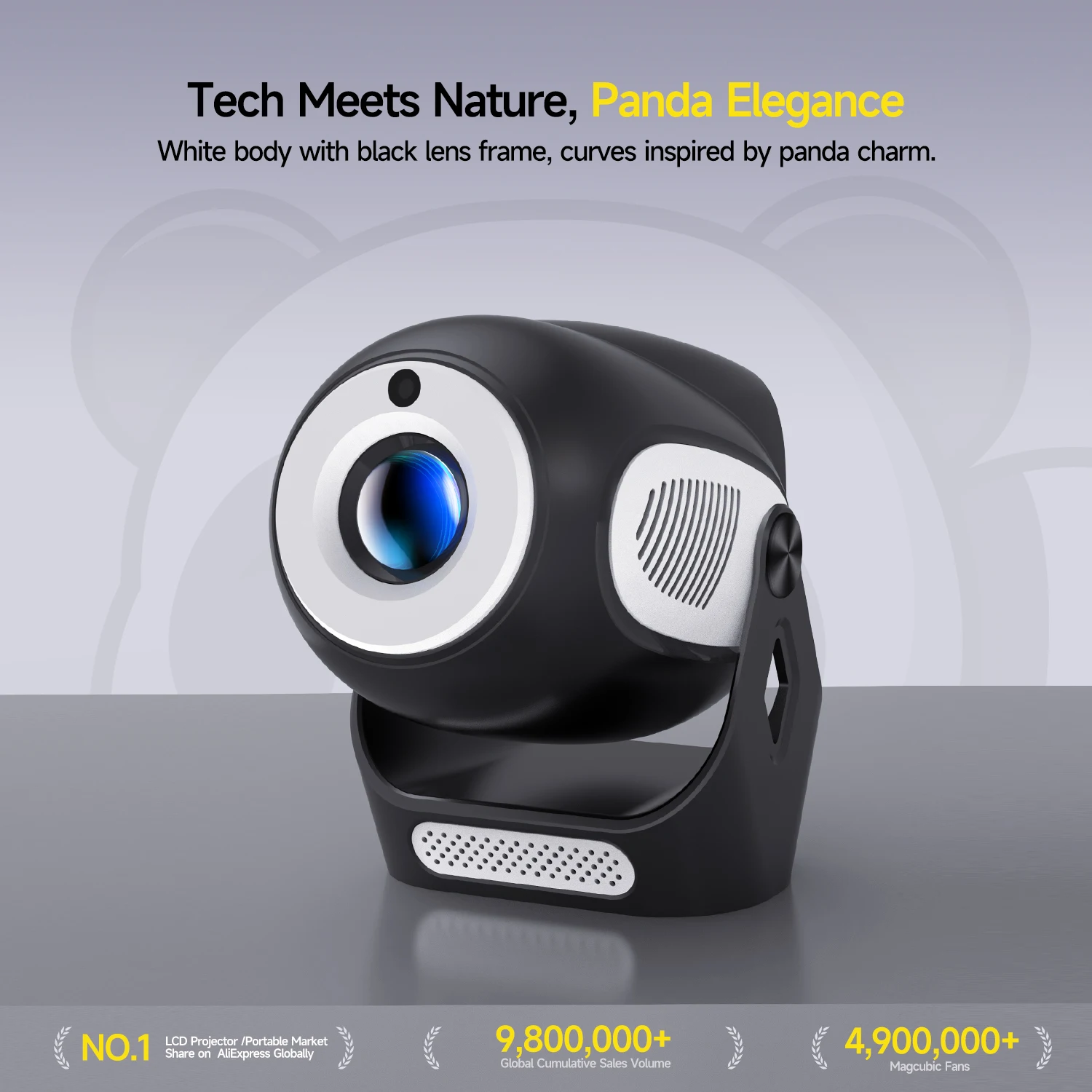 جهاز عرض Magcubic HY300 X 4K Android 11 مع تركيز كهربائي 300Ansi Wifi6 BT5.0 جهاز عرض محمول HIFI صوت منزلي خارجي