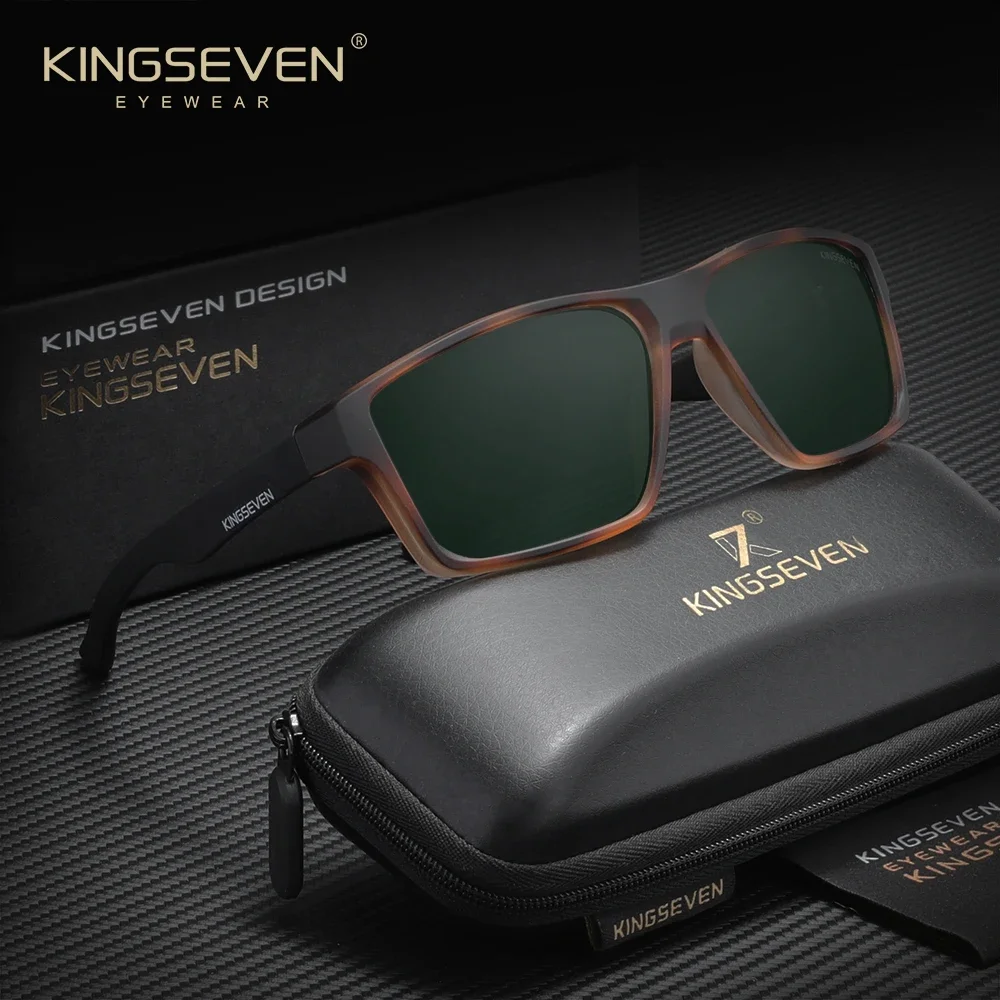 Genuine KINGSEVEN Polarized Square Sunglasses Women Men Design Outdoor Sports Eyewear