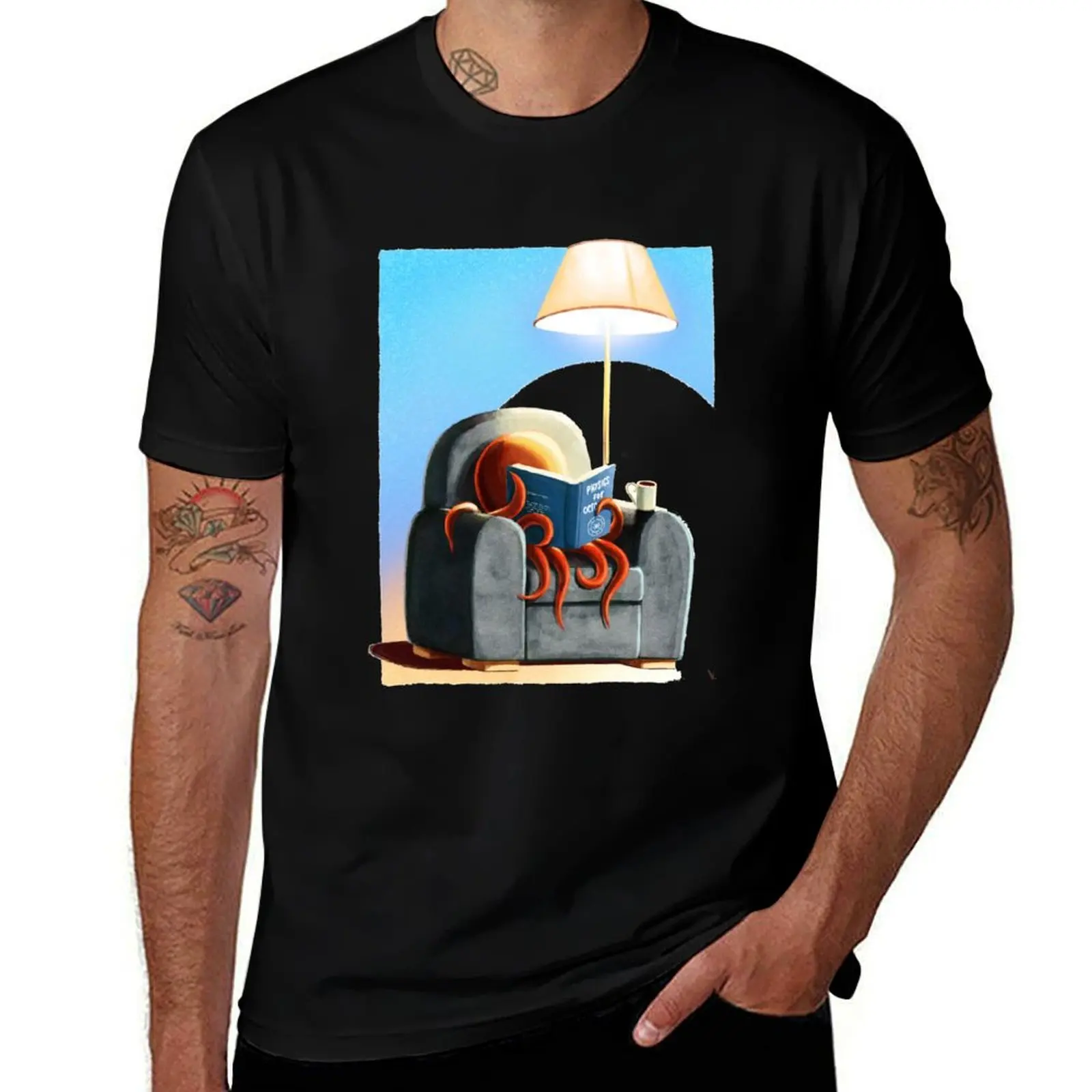 

Chilling Octopus T-Shirt man t shirt heavy cotton g man t shirts for men