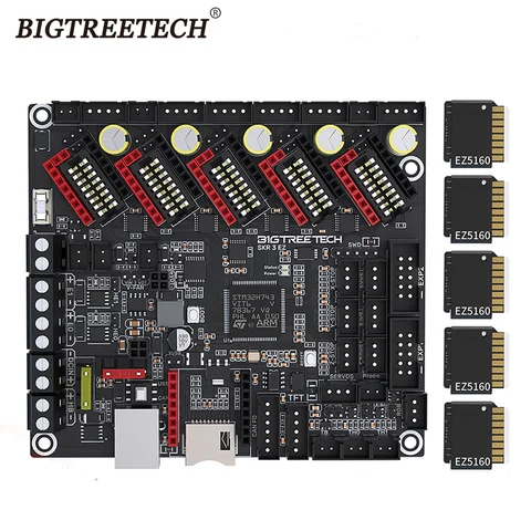 BIGTREETECH BTT SKR 3 EZ 32Bit Scheda Madre EZ5160 Pro TMC2208 Aggiornamento SKR2 Scheda di Controllo Per Raspberry Pi Ender3 Ender5 Stampante