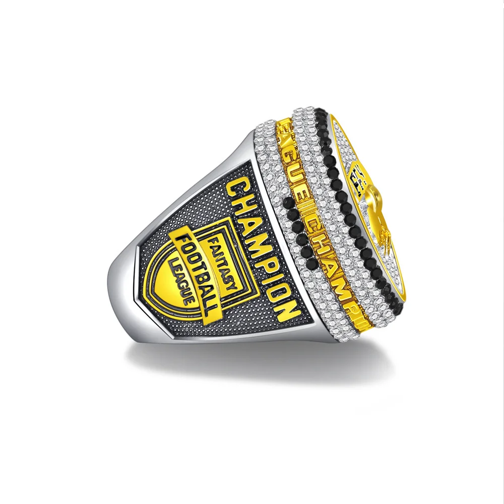 2025 FFL Fantasy Football Championship Ring Winner Award Prize Trophy Sports Champions Ring for Fans Commemorative Gifts