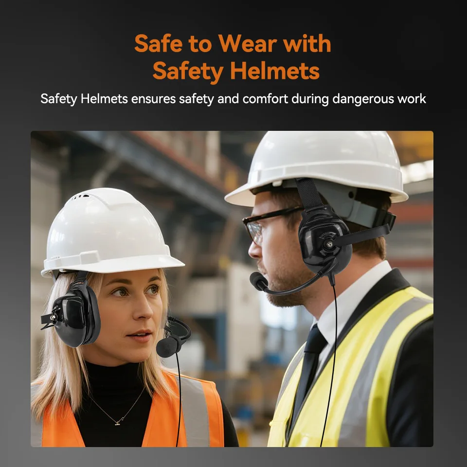 Retekess TT034 Verstellbare Over-Ear-Kopfhörer mit Geräuschunterdrückung und Zwei-Wege-Kommunikation für Fabriken, Kompatibel mit TT126 T130P – Detail 4