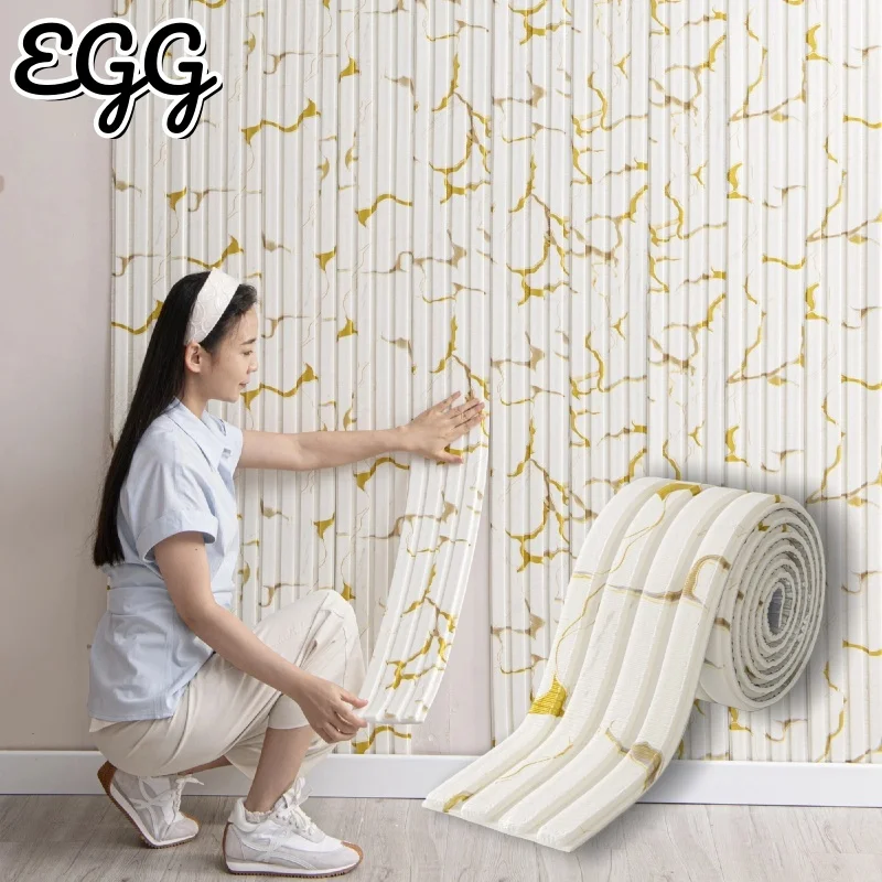 

Protector Self Adhesive Anti Collision Wallpapers Waterproof Foam Thickened Wall Sticker Grille Board with Aluminum Foil Bottom