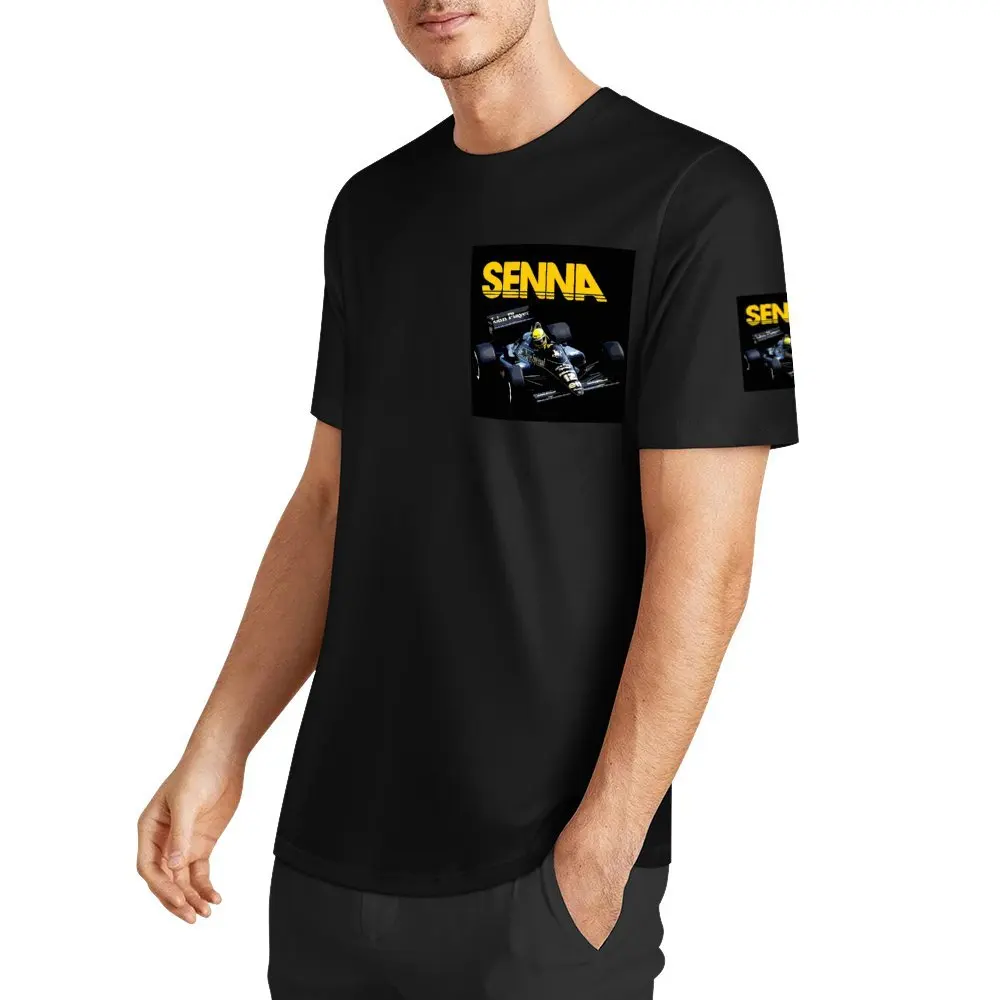 Ayrton Senna F1 Race Raer 2 Tees Cute Chest and Cuff T-shirt Crewneck  Sports  Cool Aactivity Competition Eur Size